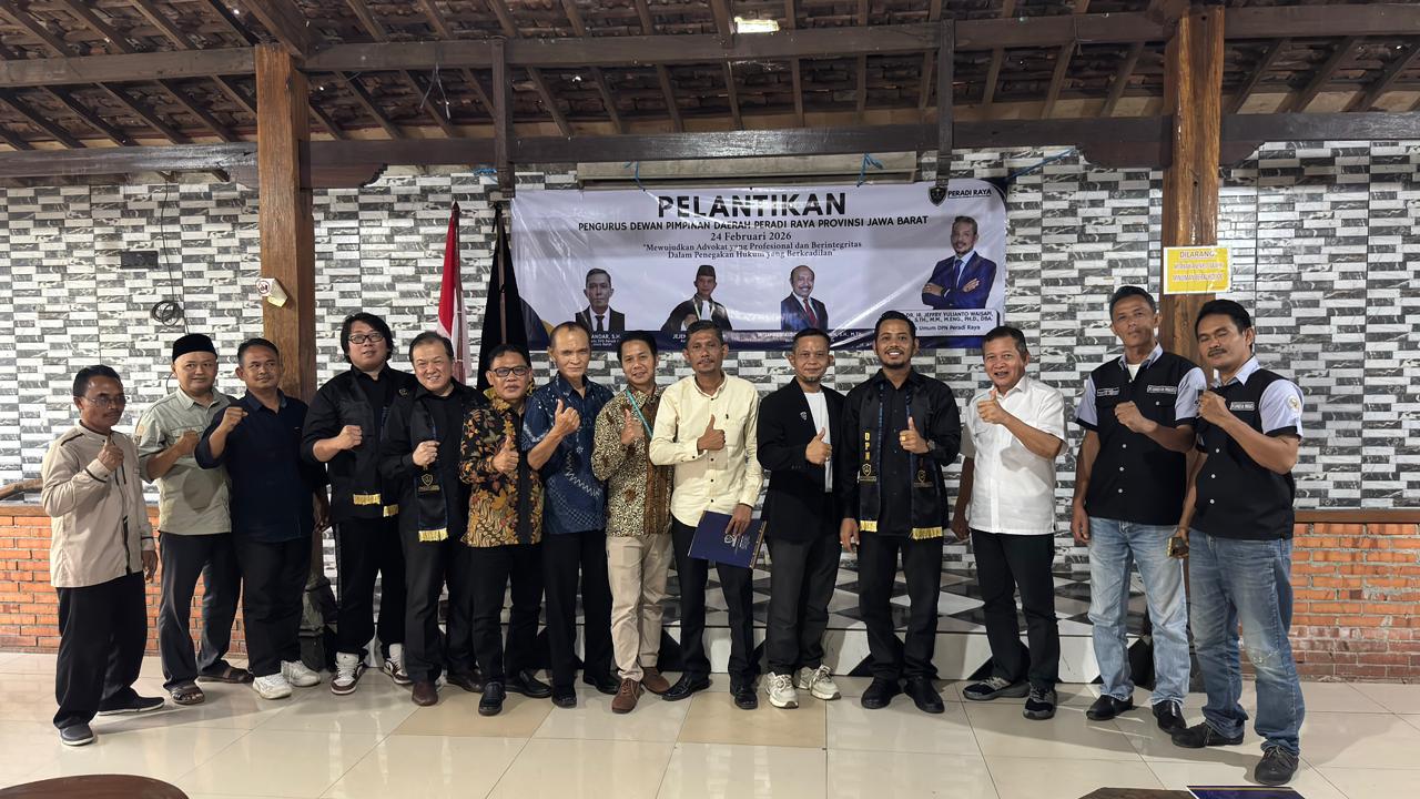 Pelantikan DPD PERADI RAYA Jawa Barat
